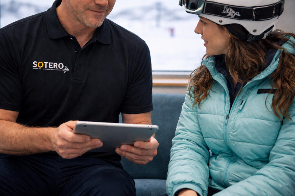 Doctor speaking to a patient at Perisher Medical Centre